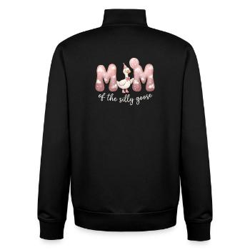 Mutter der Dummen Gans - Unisex Organic Zip Sweatshirt von Stanley/Stella - Schwarz - Hinten - AI Model Male 185 light (185cm)