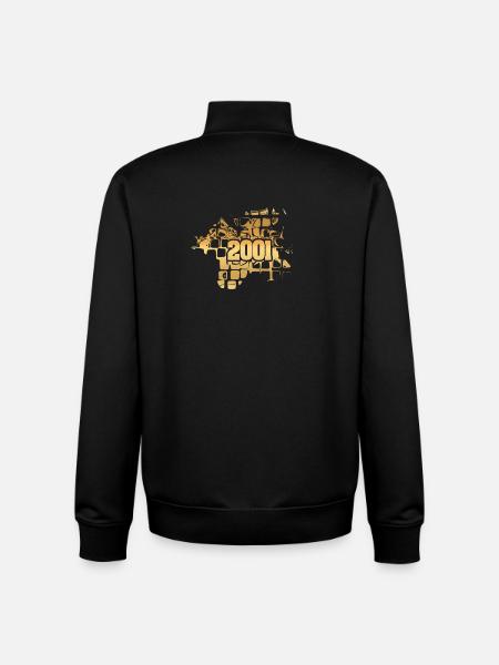2001 - Sweat zippé unisexe en coton bio Stanley/Stella - noir