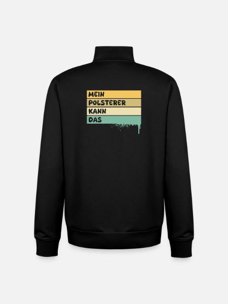 Handwerker Polsterer - Unisex Organic Zip Sweatshirt von Stanley/Stella - Schwarz