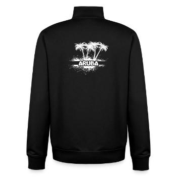 Sonne Aruba - Unisex Organic Zip Sweatshirt von Stanley/Stella - Schwarz - Hinten - AI Model Male 185 light (185cm)
