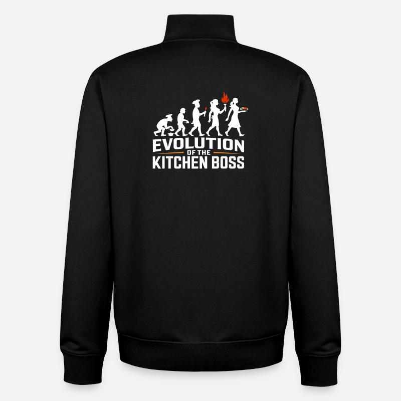Chef Evolution - Unisex Organic Zip Sweatshirt by Stanley/Stella - black