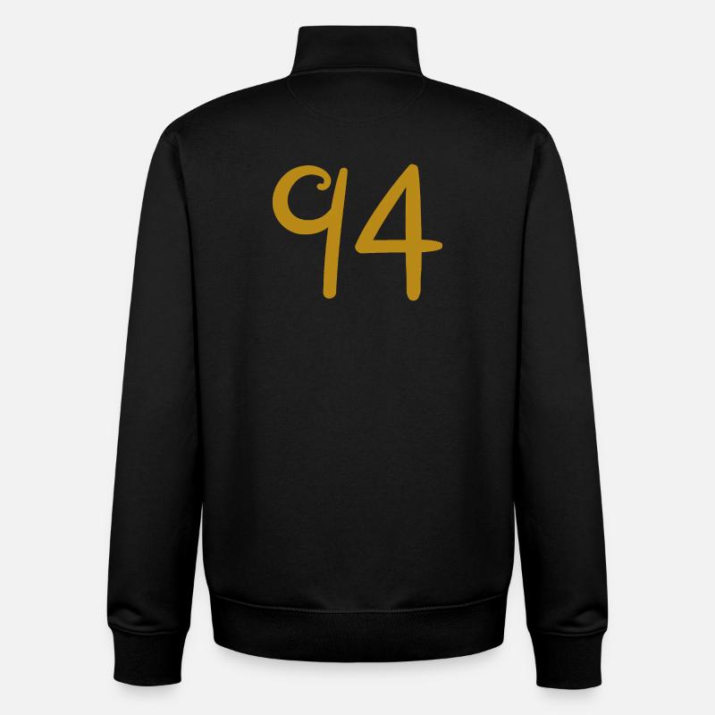 94 - Sweat zippé unisexe en coton bio Stanley/Stella - noir
