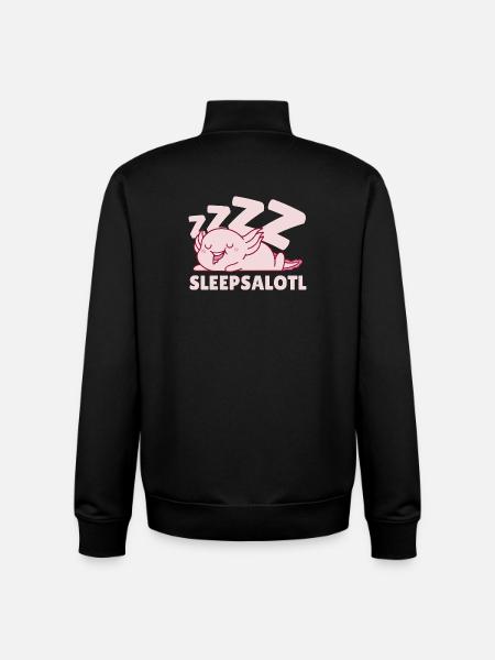 Sleepsalotl - Sweat zippé unisexe en coton bio Stanley/Stella - noir