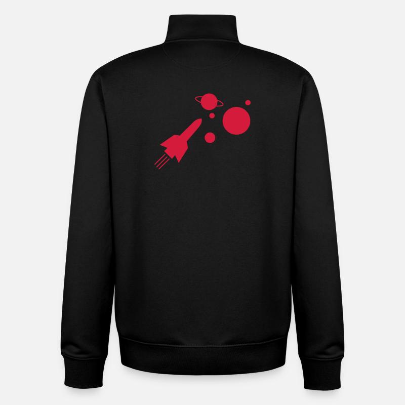 rocket - Unisex Organic Zip Sweatshirt by Stanley/Stella - black