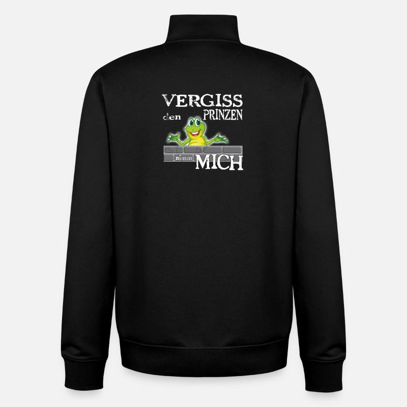 Frosch König textile Geschenkidee - Unisex Organic Zip Sweatshirt von Stanley/Stella - Schwarz