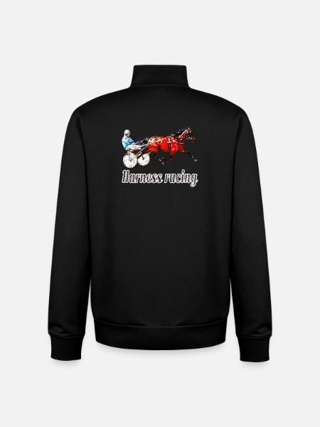Traber Design with Lettering - Unisex Organic Zip Sweatshirt by Stanley/Stella - black