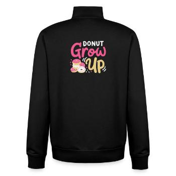 Donuts Donut-Liebhaber - Unisex Organic Zip Sweatshirt von Stanley/Stella - Schwarz - Hinten - AI Model Male 185 light (185cm)