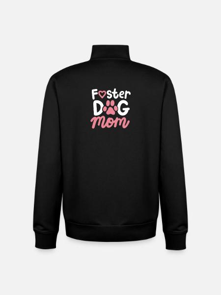 Pflegehund Pflegehundemama - Unisex Organic Zip Sweatshirt von Stanley/Stella - Schwarz