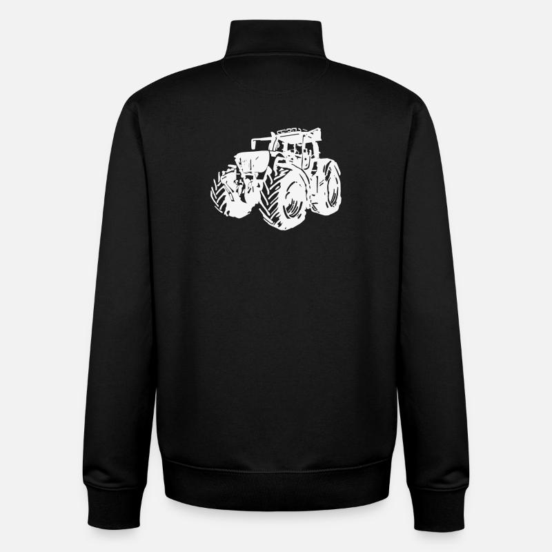 930 Illustration - Unisex Organic Zip Sweatshirt von Stanley/Stella - Schwarz