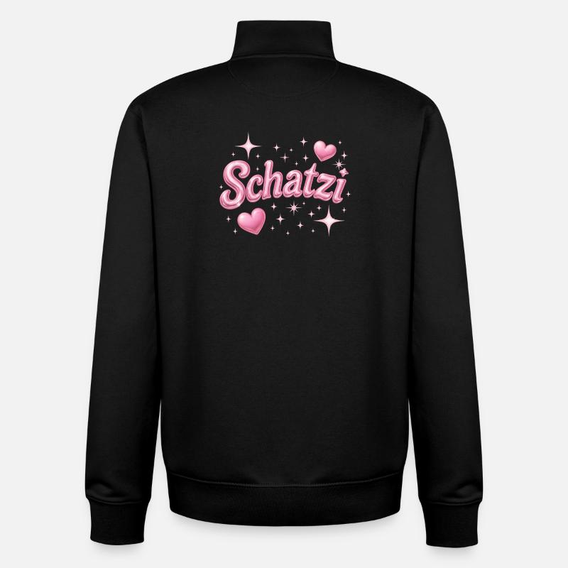 schatzi / Y2K Style - Unisex Organic Zip Sweatshirt by Stanley/Stella - black