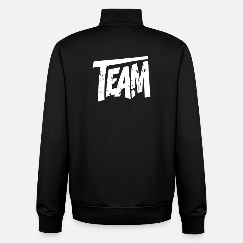 Team Graffiti - Unisex Organic Zip Sweatshirt von Stanley/Stella - Schwarz