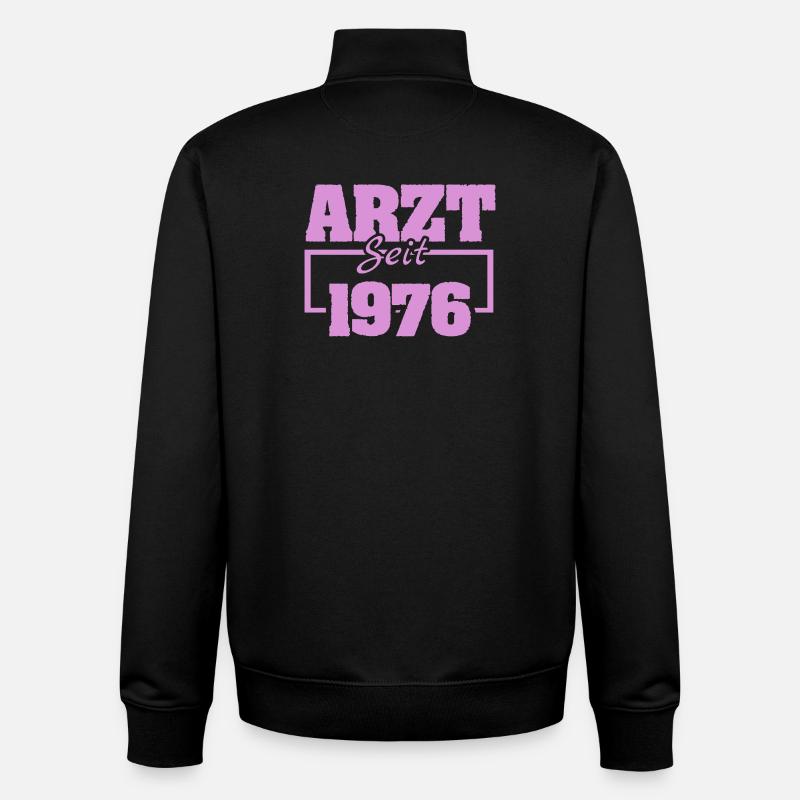 Dermatologue 1976 - Sweat zippé unisexe en coton bio Stanley/Stella - noir