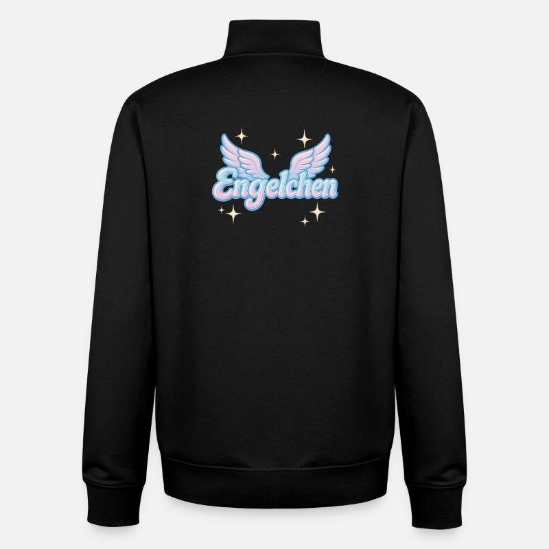Engelchen / y2k statement spitzname design - Unisex Organic Zip Sweatshirt von Stanley/Stella - Schwarz