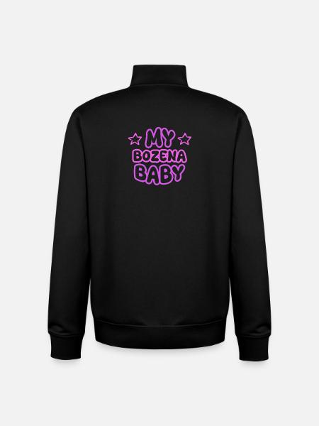 Bozena comme prénom - Sweat zippé unisexe en coton bio Stanley/Stella - noir