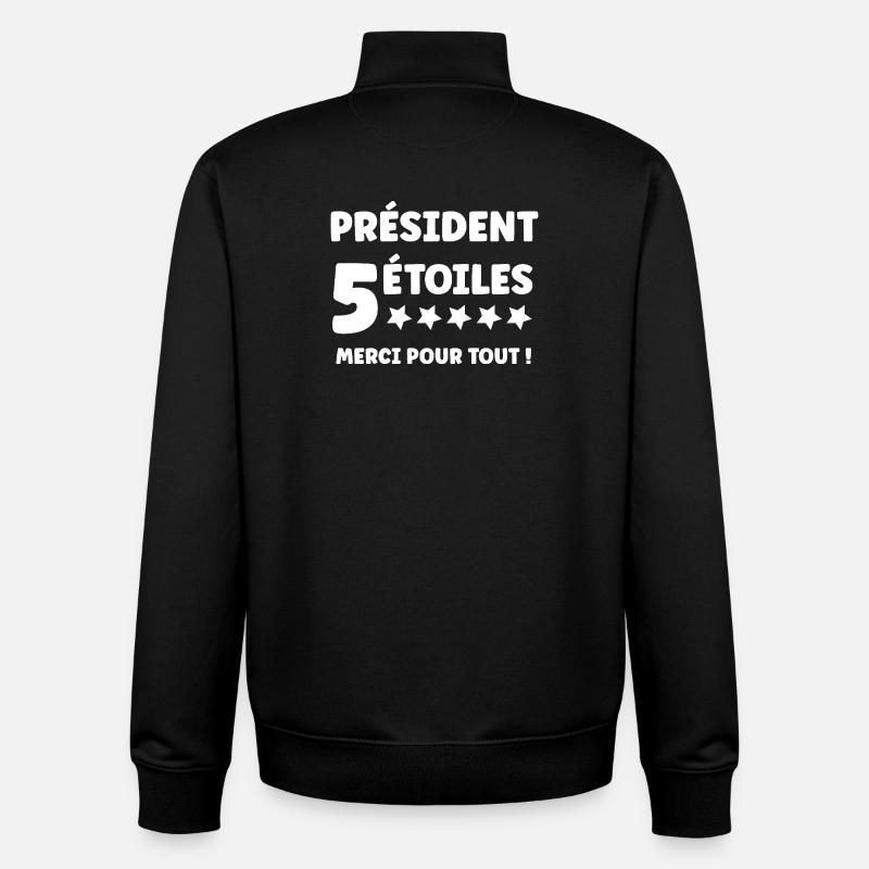 Präsident - Unisex Organic Zip Sweatshirt von Stanley/Stella - Schwarz