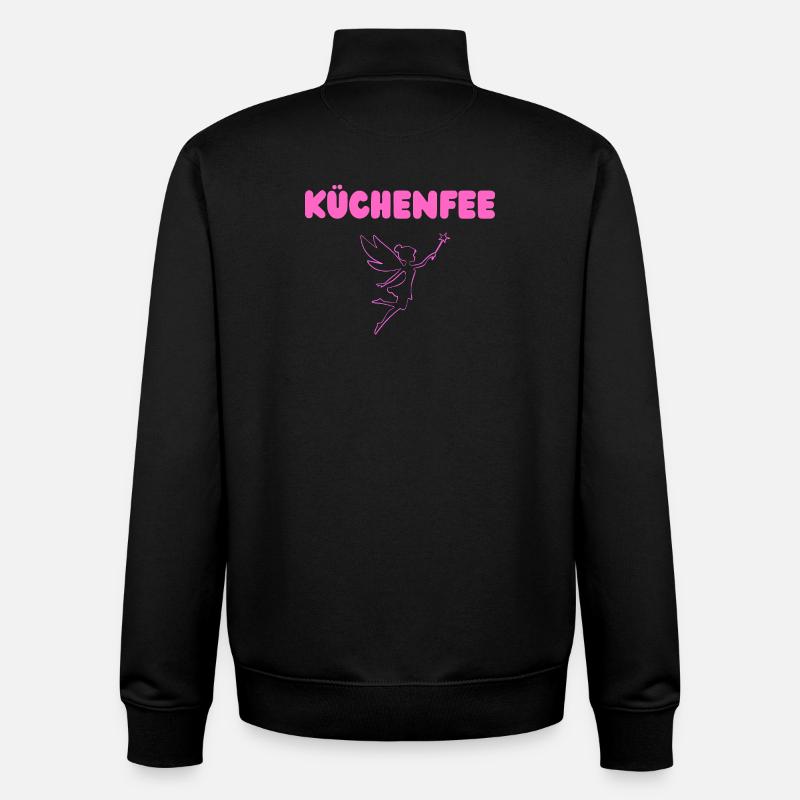 Küchenfee - Unisex Organic Zip Sweatshirt von Stanley/Stella - Schwarz
