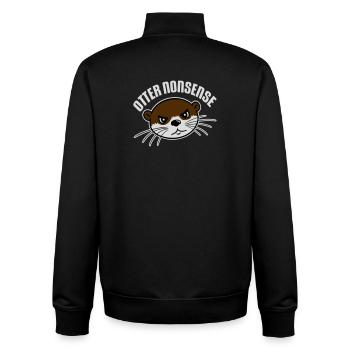 Otter Nonsense Lustig Wortspiel Otter Liebe Spruch - Unisex Organic Zip Sweatshirt von Stanley/Stella - Schwarz - Hinten - AI Model Male 185 light (185cm)