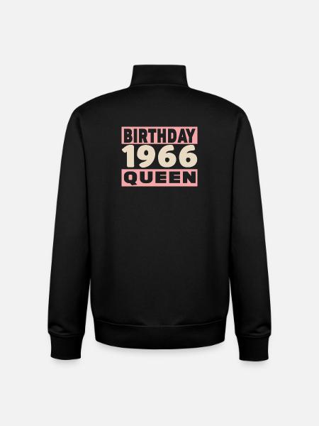 Biker 60 Years 1966 Anniversary - Unisex Organic Zip Sweatshirt by Stanley/Stella - black