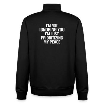 Lustige Aussage eines Erwachsenen - Unisex Organic Zip Sweatshirt von Stanley/Stella - Schwarz - Hinten - AI Model Male 185 light (185cm)
