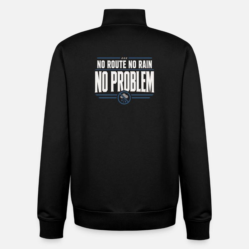 Retired Postman Retired Postman - Unisex Organic Zip Sweatshirt by Stanley/Stella - black