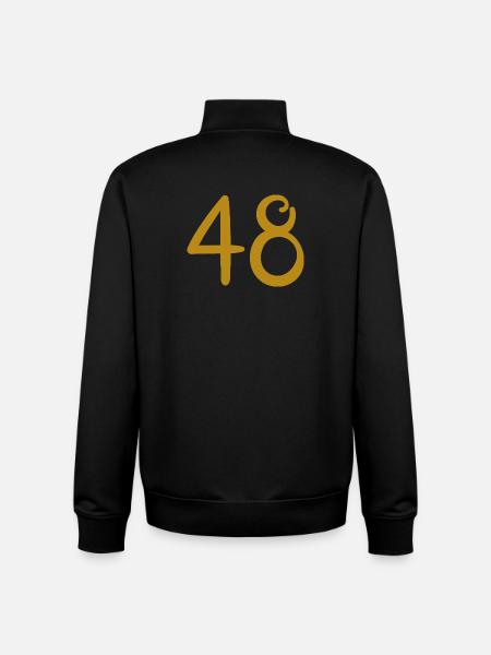 48 - Sweat zippé unisexe en coton bio Stanley/Stella - noir