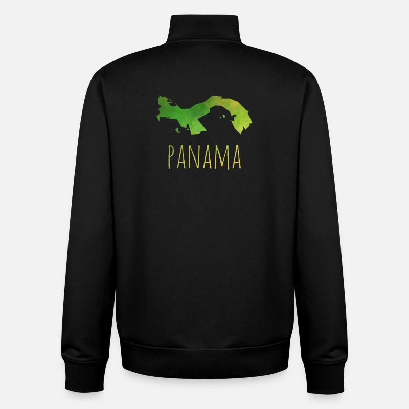 panama - Unisex Organic Zip Sweatshirt by Stanley/Stella - black