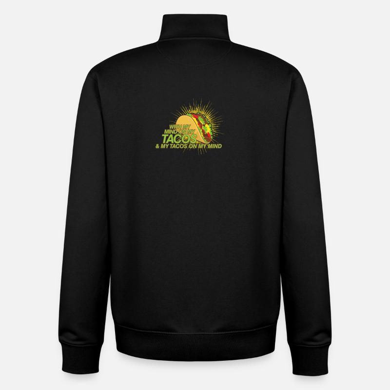 Tacos Tacos Tacos - Unisex Organic Zip Sweatshirt von Stanley/Stella - Schwarz