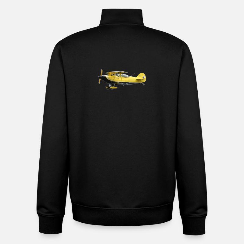 Pitts S2B - Felpa unisex con zip in cotone biologico di Stanley/Stella - nero