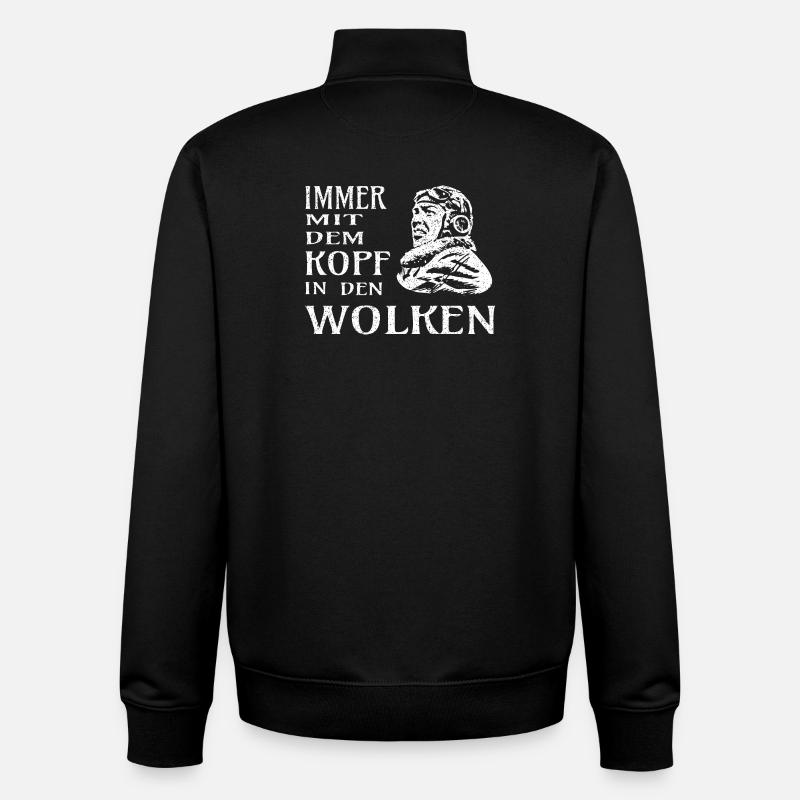 Pilot - Unisex Organic Zip Sweatshirt von Stanley/Stella - Schwarz