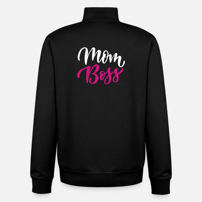Mama Bos.s - Unisex Organic Zip Sweatshirt von Stanley/Stella - Schwarz