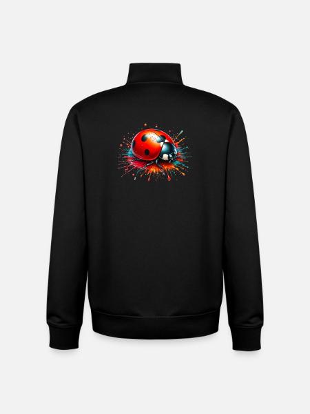 Ladybird - Unisex Organic Zip Sweatshirt by Stanley/Stella - black