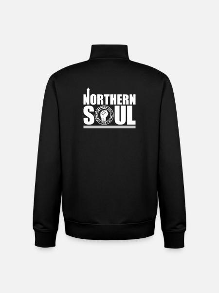 Northern Soul - Keep The Faith - Unisex Organic Zip Sweatshirt by Stanley/Stella - black