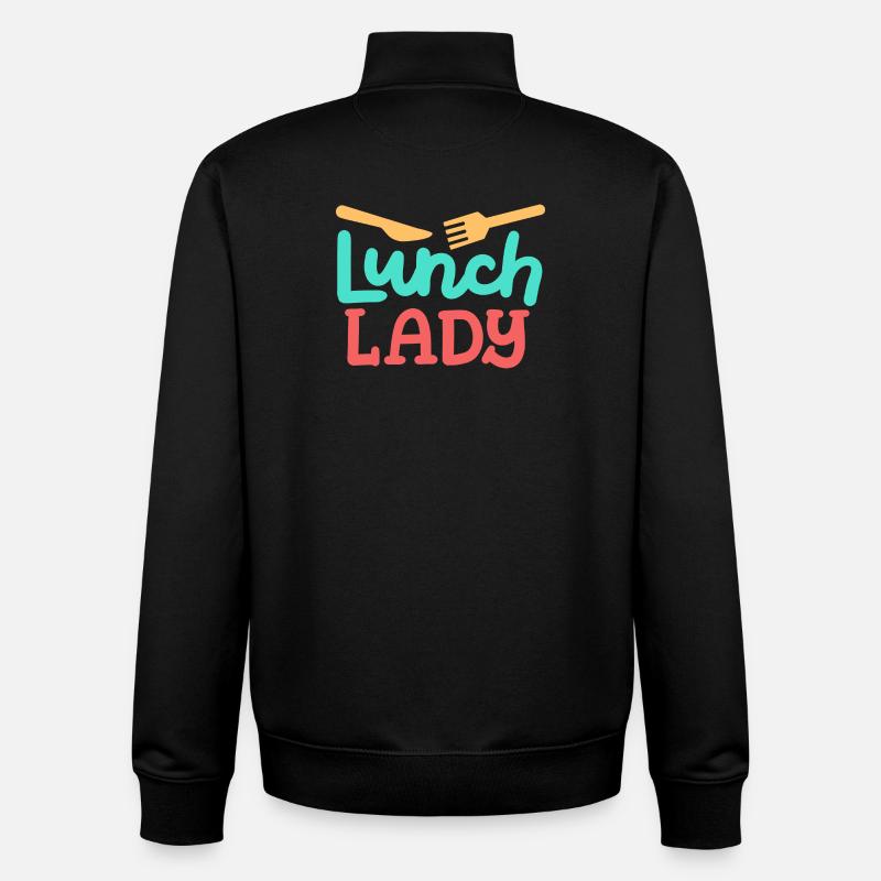 Cafeteria Kantine - Unisex Organic Zip Sweatshirt von Stanley/Stella - Schwarz