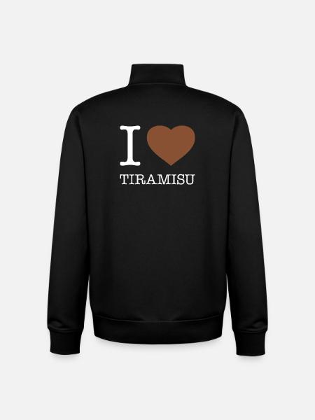 J’ADORE LE TIRAMISU - Sweat zippé unisexe en coton bio Stanley/Stella - noir
