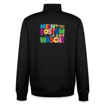 Mon costume est au lavage - Sweat zippé unisexe en coton bio Stanley/Stella - noir - Dos - AI Model Male 185 light (185cm)
