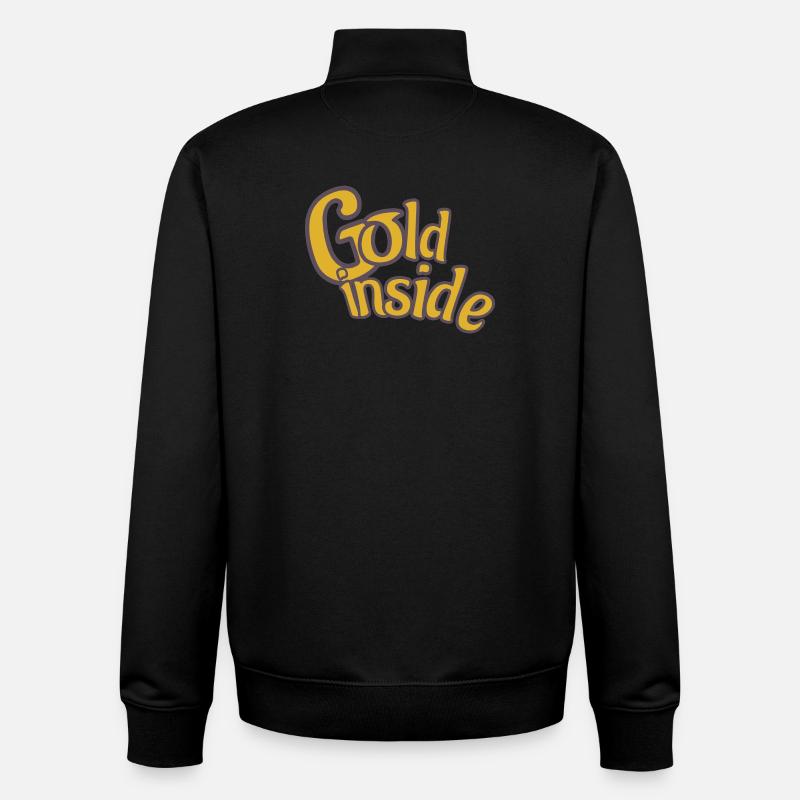 GOLD inside - Unisex Organic Zip Sweatshirt von Stanley/Stella - Schwarz