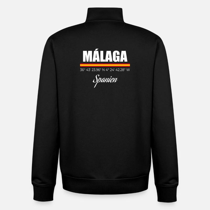 Malaga - Unisex Organic Zip Sweatshirt von Stanley/Stella - Schwarz