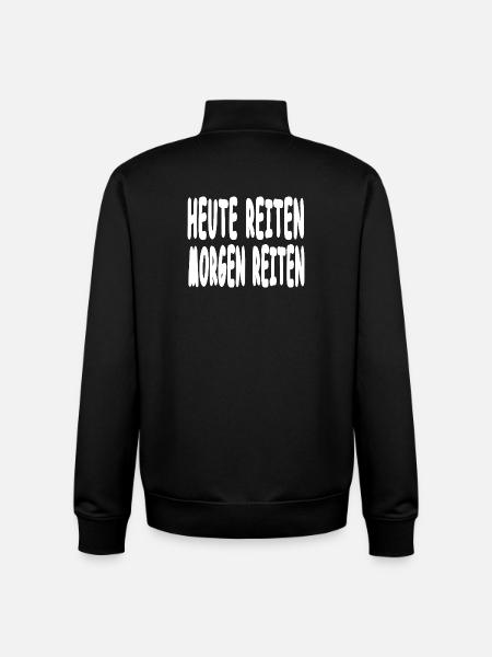 Pferde - Unisex Organic Zip Sweatshirt von Stanley/Stella - Schwarz