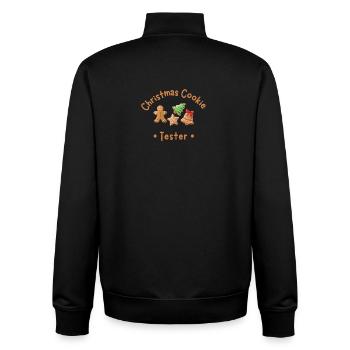Cookie Tester - Unisex Organic Zip Sweatshirt by Stanley/Stella - black - Back - AI Model Male 185 light (185cm)
