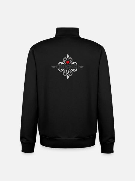Langue source - Sweat zippé unisexe en coton bio Stanley/Stella - noir