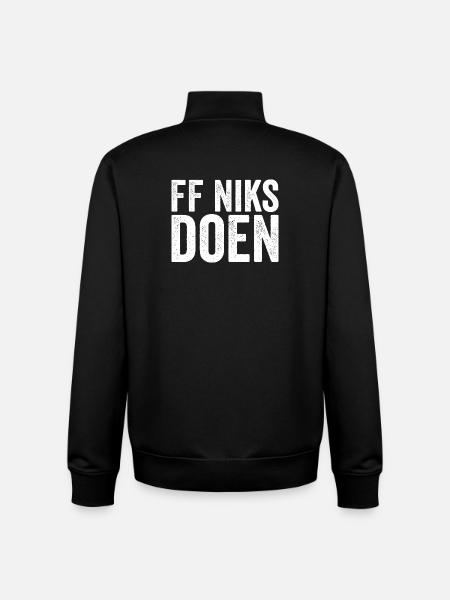 FF doing nothing – a wonderful rest - Unisex Organic Zip Sweatshirt by Stanley/Stella - black