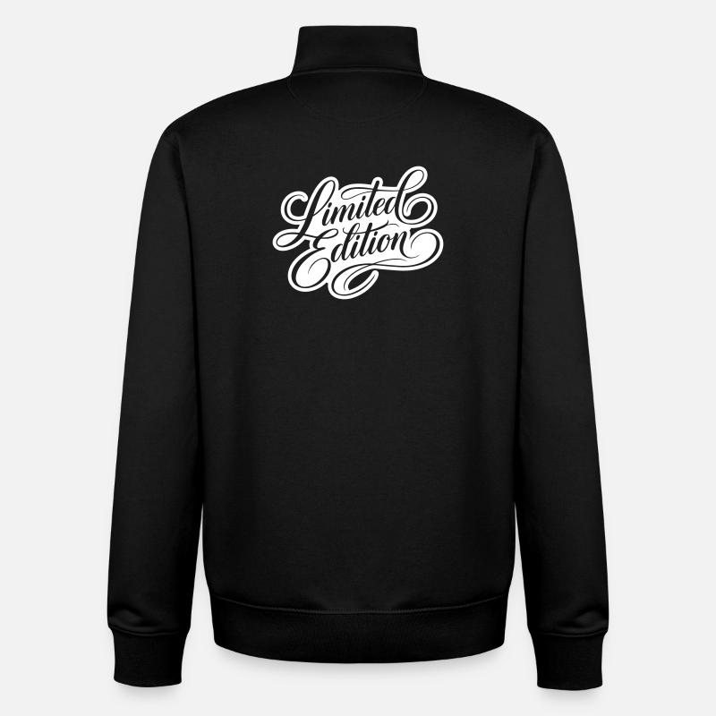 Lettrage en édition limitée - Sweat zippé unisexe en coton bio Stanley/Stella - noir