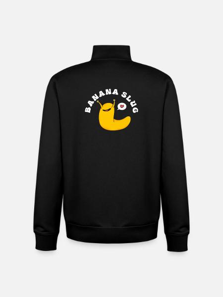 escargot banane - Sweat zippé unisexe en coton bio Stanley/Stella - noir