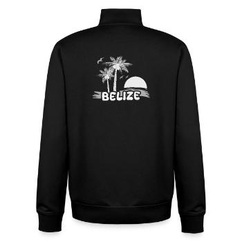 Strand Belize - Unisex Organic Zip Sweatshirt von Stanley/Stella - Schwarz - Hinten - AI Model Male 185 light (185cm)