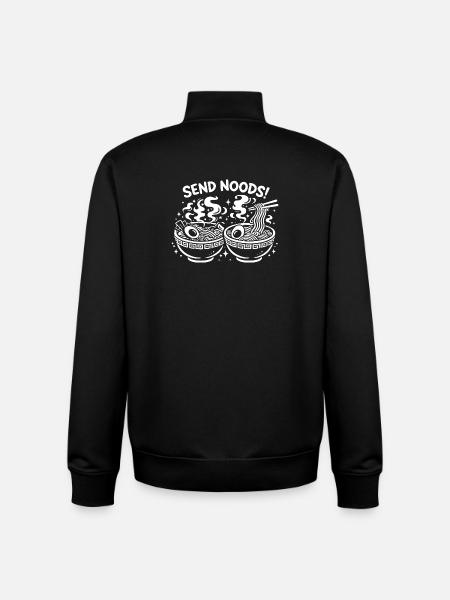 Send Noods – Ramen Edition - Unisex Organic Zip Sweatshirt by Stanley/Stella - black