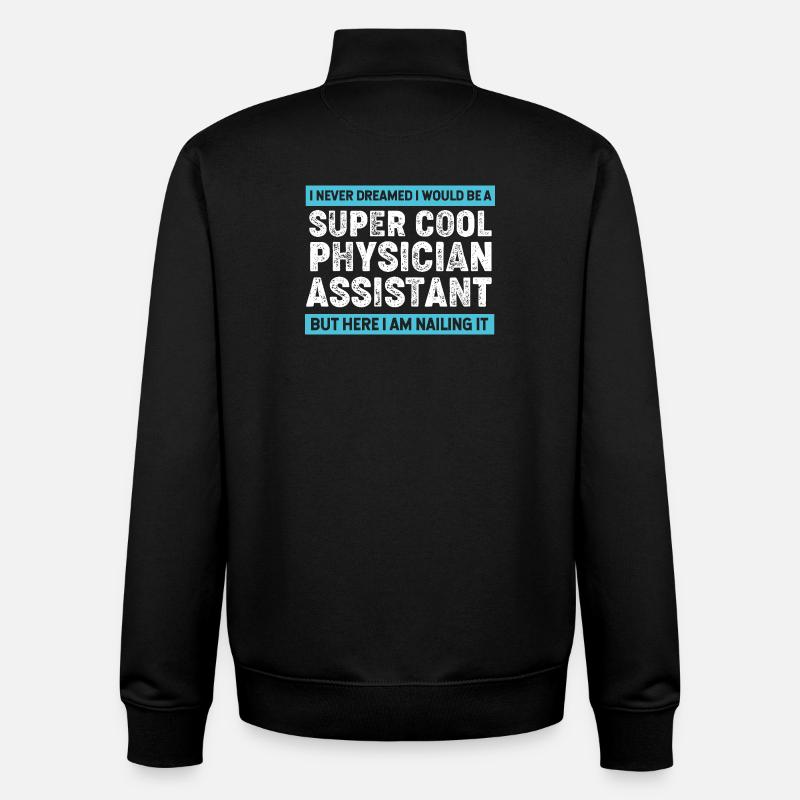 Physician Assistant Nursing MFA PA - Unisex Organic Zip Sweatshirt by Stanley/Stella - black