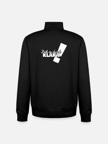 Geschenk für Klara - Unisex Organic Zip Sweatshirt von Stanley/Stella - Schwarz