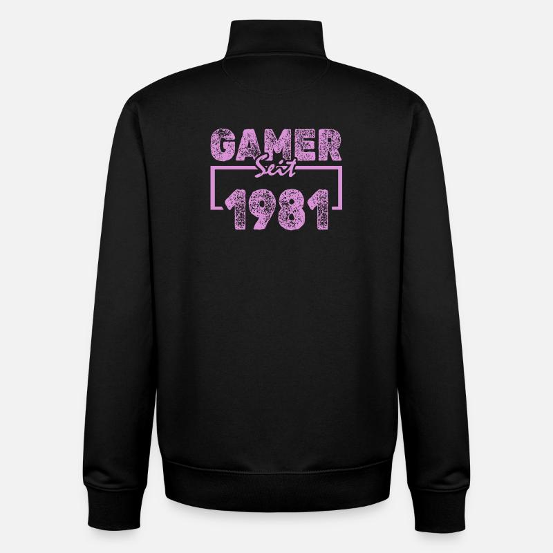 Tippen 1981 - Unisex Organic Zip Sweatshirt von Stanley/Stella - Schwarz