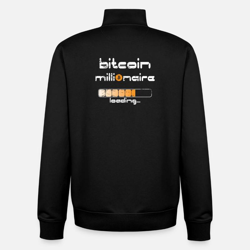 Satoshi Nakamoto Bitcoin Crypto Inventeur - Sweat zippé unisexe en coton bio Stanley/Stella - noir