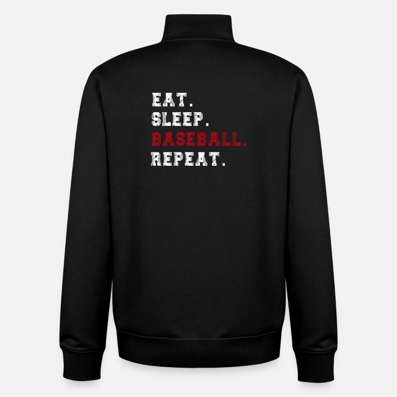 Baseball - Unisex Organic Zip Sweatshirt von Stanley/Stella - Schwarz